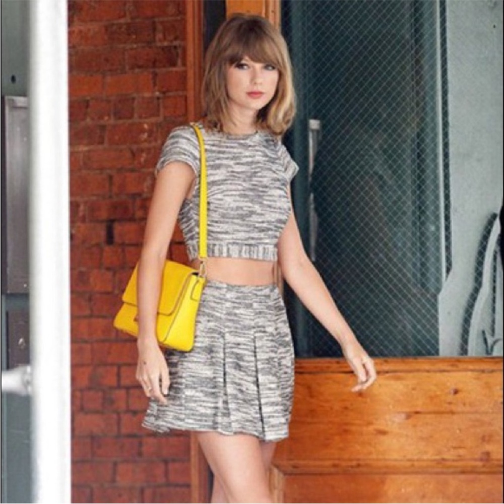 Alice + Olivia Elenore Crop Top & Davis Skirt